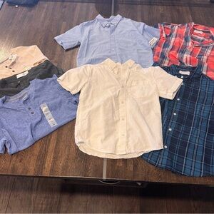 *NEW* BUNDLE of 7 BOYS OLD NAVY Assorted Short Sleeve Shirts Size 10-13